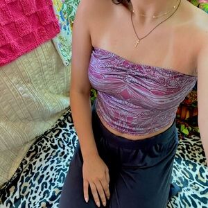 Lace Tube Tops for Women Sexy Strapless Y2K Bandeau Tops Off Shoulder